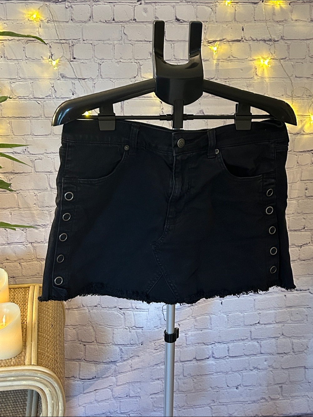 American Eagle Outfitters Black Super Stretch Denim Size 12